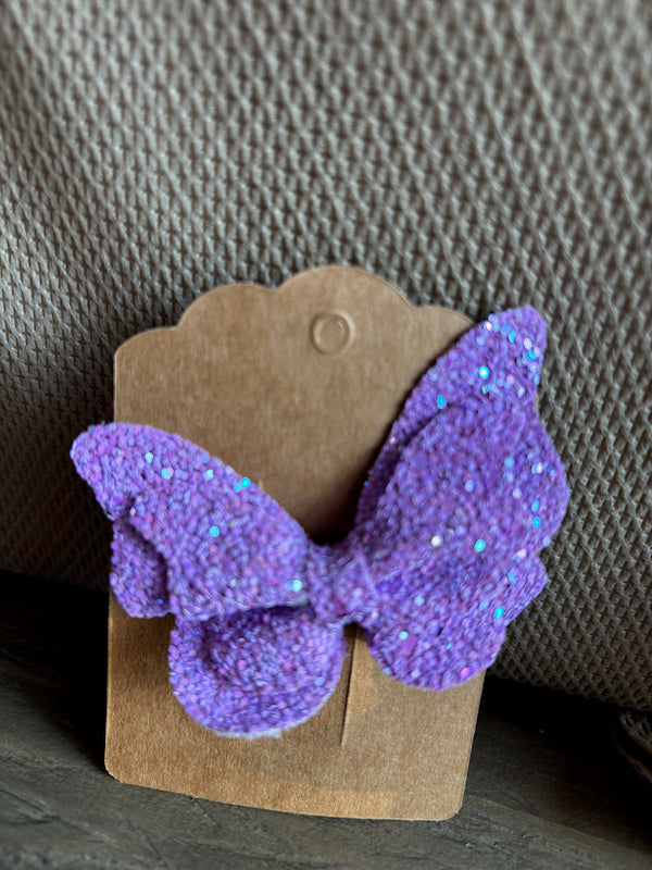 Sparkly butterfly clip for kids