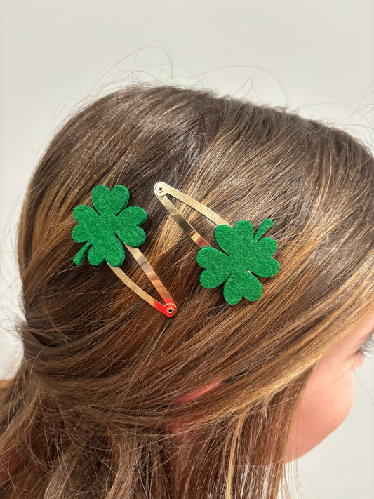 Shamrock hair clip