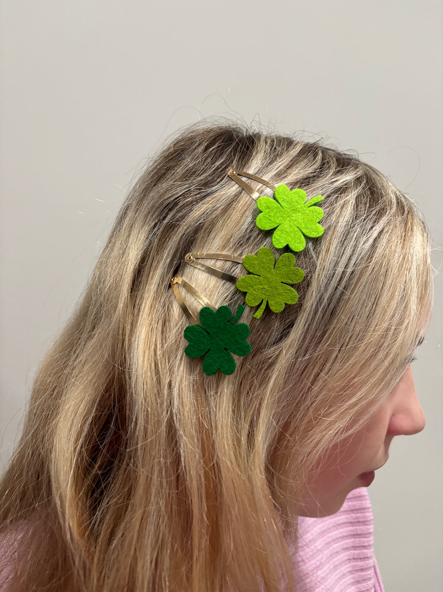 Shamrock hair clip