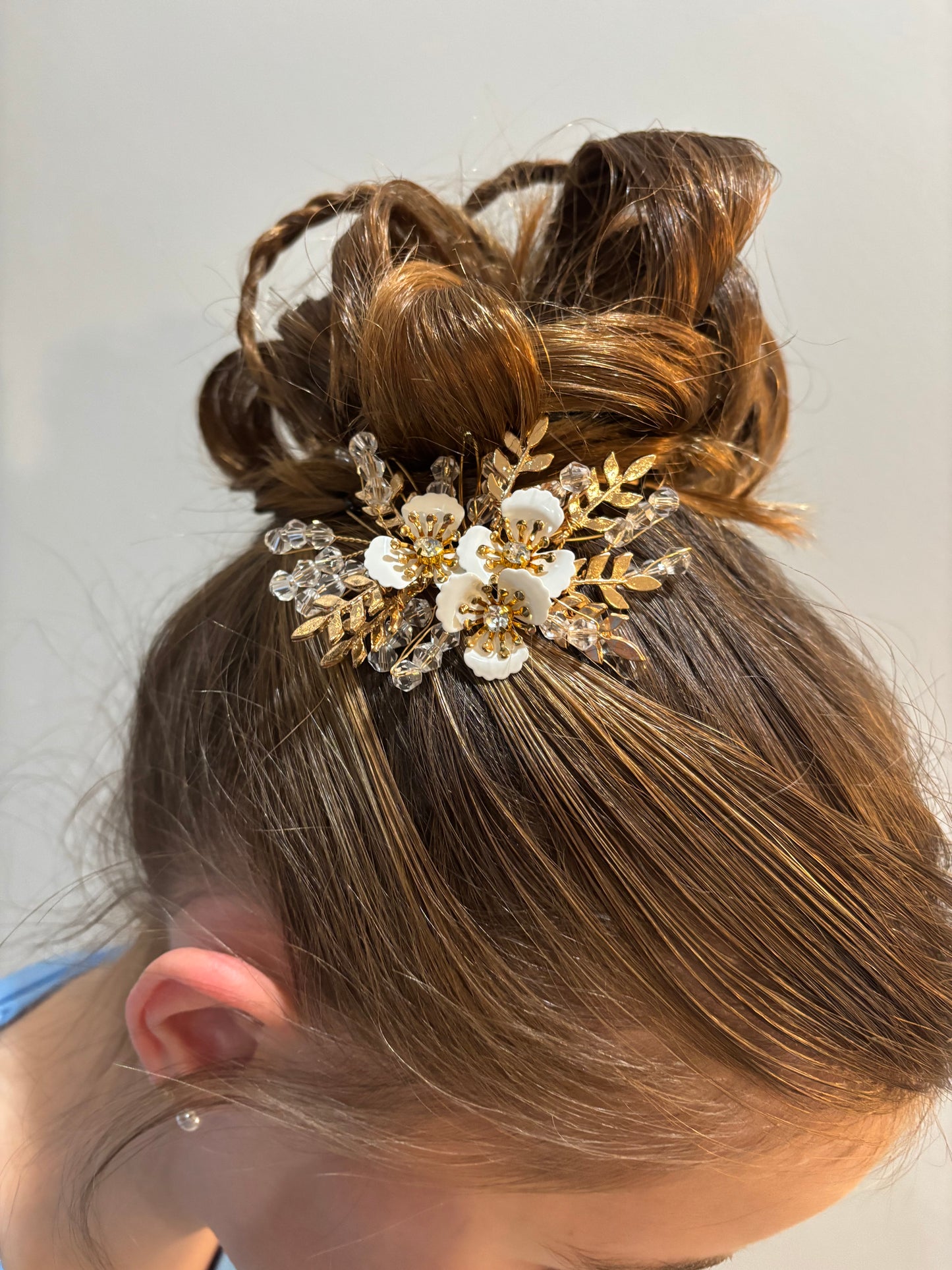 Gold and Cream Vintage Hair piece