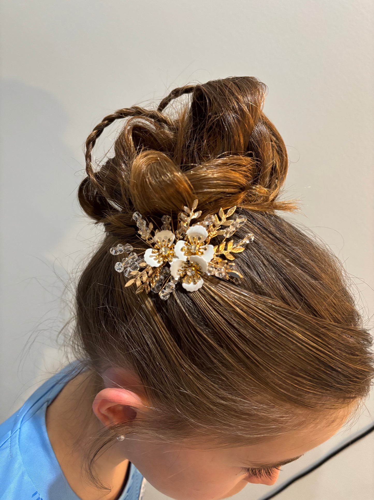 Gold and Cream Vintage Hair piece