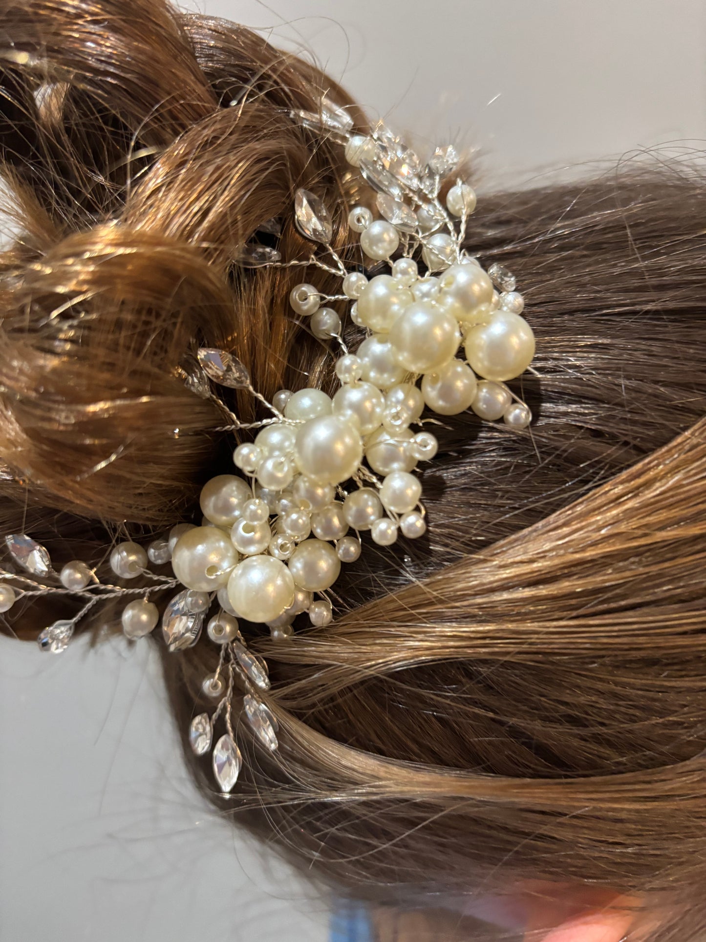 Pearl Vintage hair piece